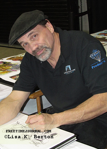 Bill Diamond sketches at the show